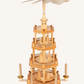 Stor Weihnacht Pyramide / Julekarrusel i træ no. 5