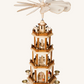 Stor Weihnacht Pyramide / Julekarrusel i træ no. 6
