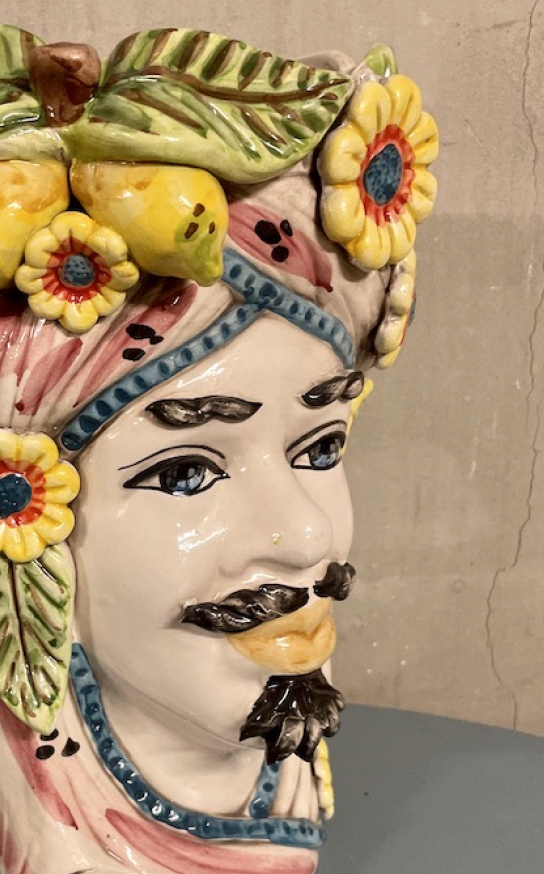 Mini Sultan White | Sicilian head vase