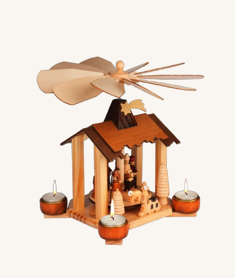 Speciallavet fyrfadslys til julekarruseller, 12stk.