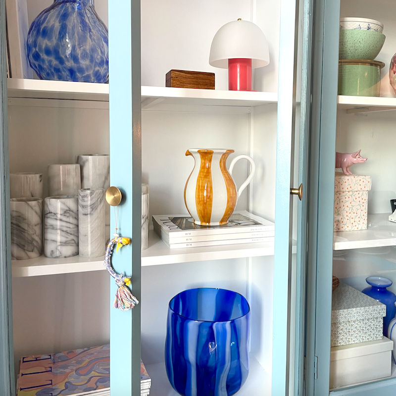 Italiensk kande med striber  〰️ Gul