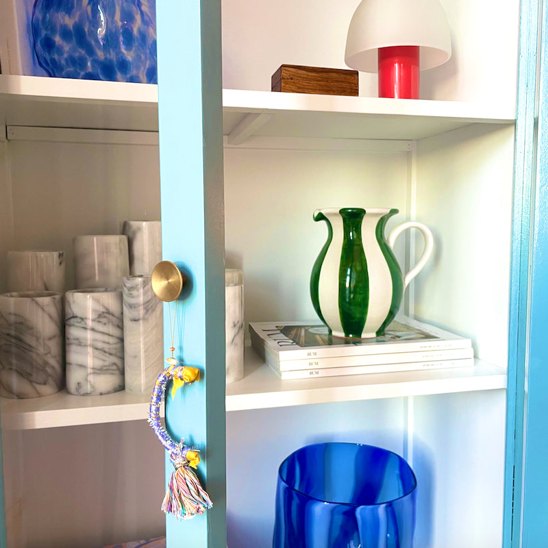 Italiensk kande med striber 〰️ Grøn