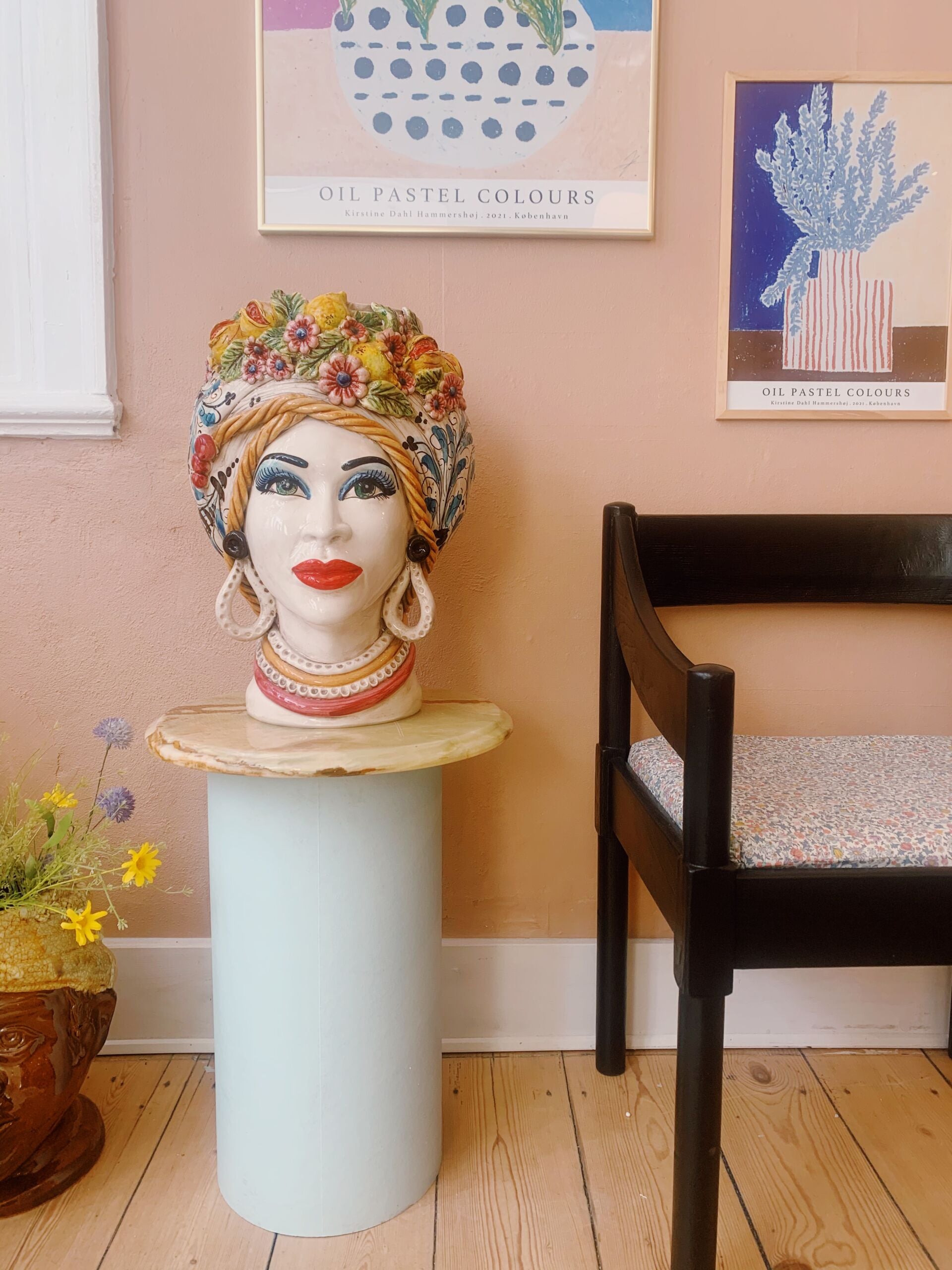 Regina Primavera | Huge Sicilian head jar