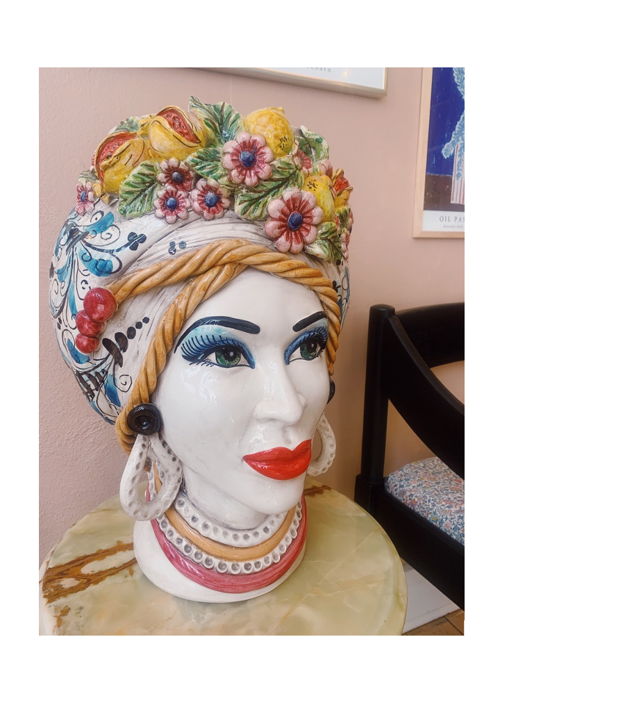 Regina Primavera | Huge Sicilian head jar