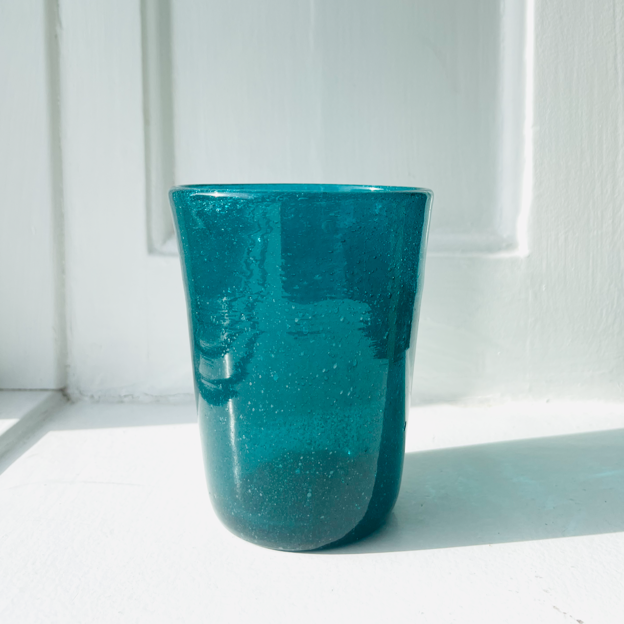 Mundblæst Bubble glas ~ Petroleum