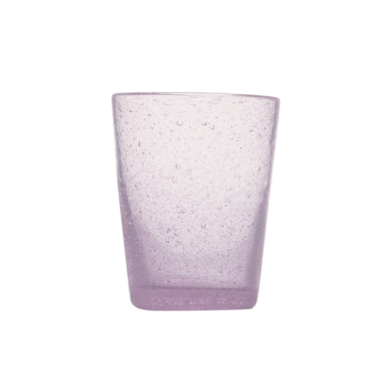 Mundblæst Bubble glas ~ Lilla